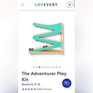 Lovevery The Adventurer Play Kit - Teal and Natural Wood